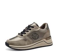 s.Oliver Zapatillas Planas para Mujer, con Cordones, Tiempo Libre, Pardo, 36 EU