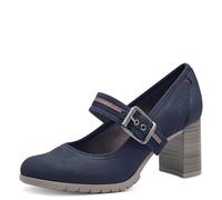 s.Oliver Zapatos de Mujer con Correa 5-22413-43, Bomba, Azul Marino, 38 EU