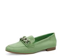 s.Oliver Zapatos De Mujer De Cuero Slip-On Loafer Con Cadena 5-24206-42