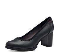 s.Oliver Zapatos de tacón de Bloque con patrón Texturizado para Mujer, Negro, 41 EU