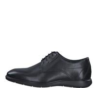s.Oliver Zapatos de Traje de Cuero Oxford para Hombre, Negro, 42 EU