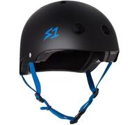S-ONE - Casco Lifer negro mate cian Straps M