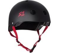 S-ONE - Casco Lifer negro mate rojo Straps M