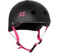 S-ONE - Casco Lifer negro mate rosa Straps S