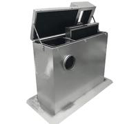 S&P JAAL2A-300 H1050 - Silenciador de zócalo con boquilla de conexión - L012470097