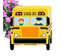 s para Ganso de Porche Ropa de Ganso con Sombrero Forma de Autobús Escolar | para Ganso de Jardín para Estatua de 58 cm Terraza Patio Exterior Fiesta