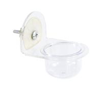 s para Jaulas de Pájaros - Platos de Alimentación Desmontables para Aves - Dispensador Transparente De Acrílico para Loros Canarios Periquitos Y Ardillas Fácil De Limpiar para Interior Y Exterior