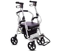 s para personas mayores Plegable, liviano, puede sentarse en una silla de ruedas plegable, carrito de compras para cuatro, ayuda de movilidad duradera El nuevo