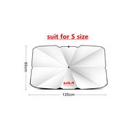 (S) Parasol para parabrisas de coche, tipo paraguas, protección solar para ventanas de coche, parasol con aislamiento