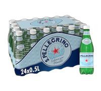 S. Pellegrino Agua Mineral Natural con Gas 4 Packs de 6 x 50cl, 24 botellas