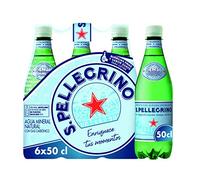 S. Pellegrino Agua Mineral Natural con Gas, 6 x 50cl