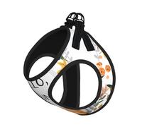 S Pet - Arnés tipo chaleco para perro, tamaño pequeño, estampado de Hello Autumn ajustable, para viajes al aire libre y caminar