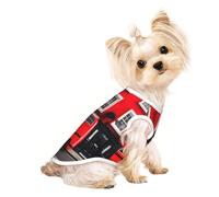 S Pet - Camiseta sin mangas transpirable - Chaleco elástico suave con estampado de calle de Londres para perros y gatos, camiseta sin mangas ligera