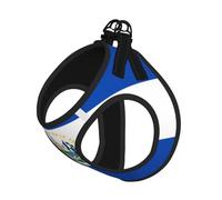 S Pet Leash - Arnés para perro, juego de correa de tamaño pequeño, estampado de El Salvador, malla transpirable para cachorros