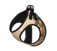 S Pet Leash Chaleco y arnés para perro, juego de correa con estampado de cono de pino de tamaño pequeño, reflectante, ajustable para gatos y perros