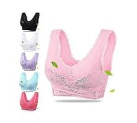 (S, Pink Purple) Cara Lift Bra For Women Set Of 2 Seamless Lift Bras, Cross Front Tight CY