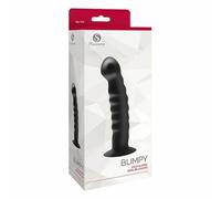 S Pleasures Bumpy - Silicone Dildo Black 102 g