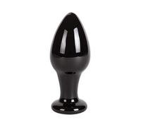 S Pleasures Crystal Plugs Crystal ASTRO es un plug de vidrio de color negro diseñado para la estimulación anal
