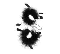 S Pleasures Feather Cuffs Black 136 g