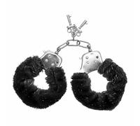S Pleasures Furry Cuffs - Handcuffs Black 120 g