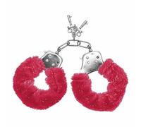 S Pleasures Furry Cuffs - Handcuffs Red 147 g