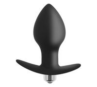 S Pleasures Genghis - Vibrating Butt Plug Black 130 g