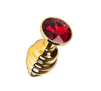 S Pleasures Metal Plug de metal en un sofisticado color dorado diseñado para la estimulación anal
