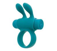 S Pleasures Premium Line Rabbit Ring Silicone Rechargeable Turquoise