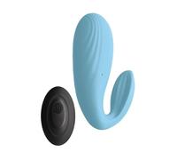 S Pleasures Premium Line Vibradores clásicos Meeva es un vibrador en forma de huevo de doble motor que estimula de manera simultánea el clítoris y la vagina