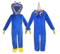 (S)Poppy Playtime Huggy Wuggy Disfraz de Cosplay Traje Navideño Infantil A
