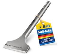 S&R Cincel SDS-MAX Ancho 300x80 mm Baldosas y Mamposteria para Martillo Demoledor. Calidad Industrial MADE IN GERMANY