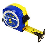 S&R Cinta Métrica 5,0 m x 25 mm, Profesional con cabeza magnética y banda en nylon