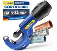 S&R Cortatubos Plástico Cobre Aluminio de 3 a 32 mm. Cortador tubos para espacios reducidos.