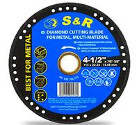 S&R Disco Radial de Corte 115 x 1 mm Hierro Metal Acero Inoxidable Aluminio. Muela Diamante para Amoladora angular 115. Alta Precisión y Durabilidad