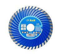 S&R Disco Tronzador Diamante 125 x22,2 mm Turbo. Para hormigón hormigón armado, granito, piedra natural, ladrillo, corte en seco