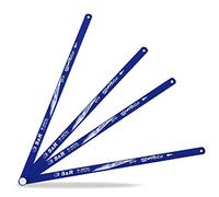 S&R Hojas de sierra de Arco HSS 12 '/ 300 mm x 24 tpi, MADE IN GERMANY. Juego de 4 cuchillas bimetálicas.