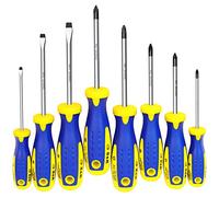 S&R Juego de Destornilladores 2SL (8 piezas: SL+PH+PZ)