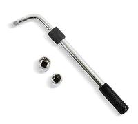 S&R Llave Telescópica 1/2 "(30-45 cm) para Pernos Rueda Coche con 4 Vasos 17-19-21-23 mm. Juego para Auto Completo y Profesional