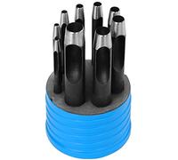 S&R Sacabocados Punzones Cuero. Juego 9 Sacabocados de golpe perforadores redondos e de 3 mm a 14 mm