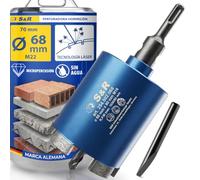 S&R Sierra Corona Perforadora para Hormigón 68mm, Broca Diamante Hormigón
