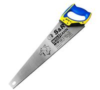 S&R Sierra de Mano para Madera Corte Fino, longitud 475 mm, 11 dientes/pulgada, bi-material, hoja de sierra 0,9 mm
