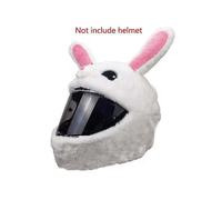 (S,Rabbit)Motorcycle Helmet Hat Christmas Cap Gift Cover Motorbike Funny Heeds Crazy Case Crash For Outdoor Personalized Full Helmets