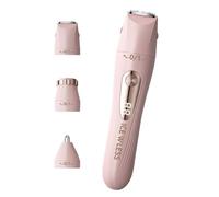 S - Recortadora de pelo eléctrica para áreas sensibles del cuerpo, cara y cara, recargable por USB, con cabezales intercambiables, recortadora de pelo eléctrica para mujeres para piel delicada