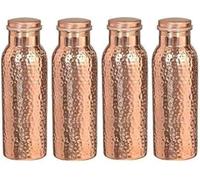 S S IMPEX Traveller's - Botella de agua 100% cobre para beneficios ayurvédicos para la salud, sin articulaciones, a prueba de fugas, 900 ml (4)