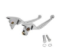 S S SYUU Chrome Palancas de embrague del freno de aluminio Compatible con Harley Davidson Touring Electra Glide Ultra Classic Low FLHTCUL Road Glide FLTRX 2014-2016
