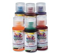 S&S Worldwide 1-oz. Color Splash! Liquid Watercolors (set of 6) by S&S Worldwide