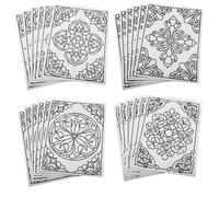 S&S Worldwide Color-Your-Own - Ventana de vidrieras (20,3 cm de ancho, 20,3 cm de largo, paquete de 24