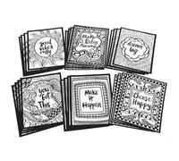 S & S Worldwide ps1422 Think positivo terciopelo arte carteles (Pack de 24)