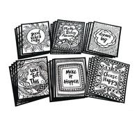 S&S Worldwide Think Positive Velvet Art Carteles 4 Cada uno de los 6 diseos Citas inspiradoras - Sueo Big Good Vibes solamente y ms color con