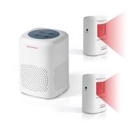 S SELDORAUK Sensor de movimiento de alarma de ladridos de perro, Sensor de Presencia, Kit de alarma inalámbrica de seguridad para el hogar de 1000 pies (1 recepción + 2 detectores de movimiento)